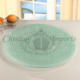 clear crackled lazy susan